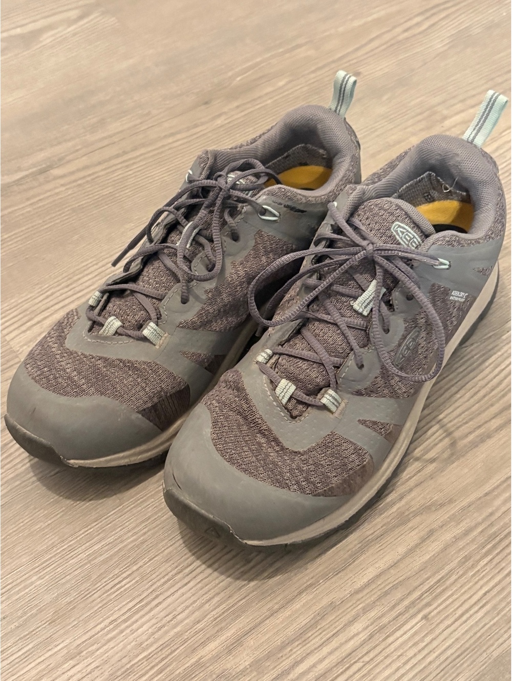 KEEN Terradora II Waterproof Hiking Shoes Women's 8.5 Steel Grey Ocean Wave